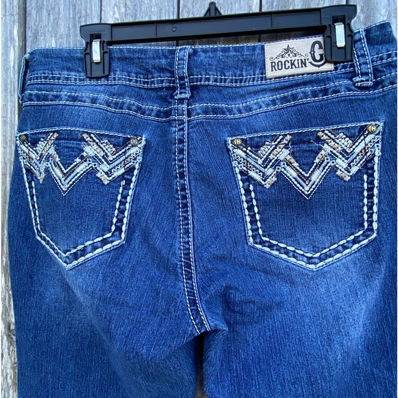 Rockin C Cowgirl Western Jeans Size 30 - Picture 3 of 6
